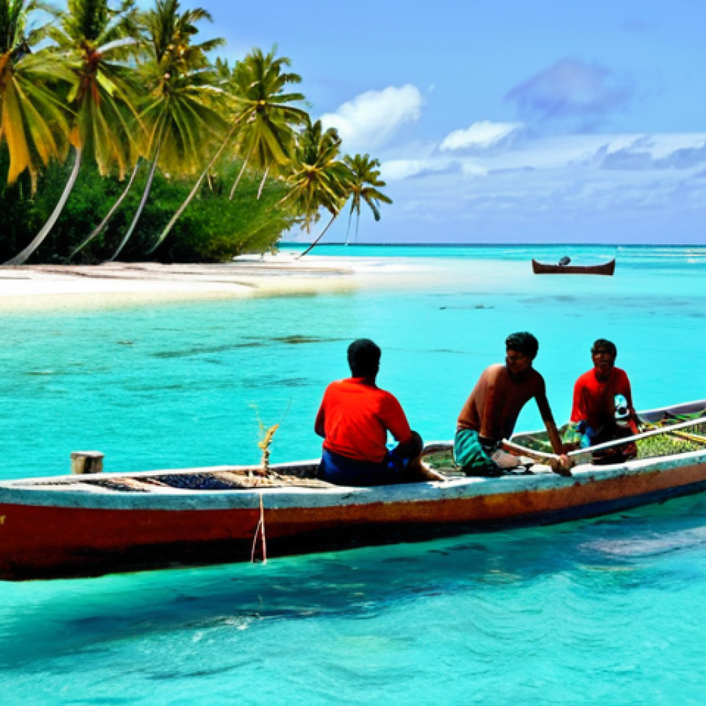 나우루 주변 국가 비교 - Sustainable Fishing in Nauru**

"A group of local Nauruan fishermen, fully clothed in appropriate fi...