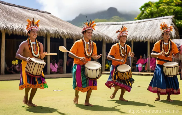 나우루 전통문화 - **Prompt 1: Nauruan Oral Tradition - Wisdom of the Elders**
    "A wise, smiling Nauruan elder, of i...