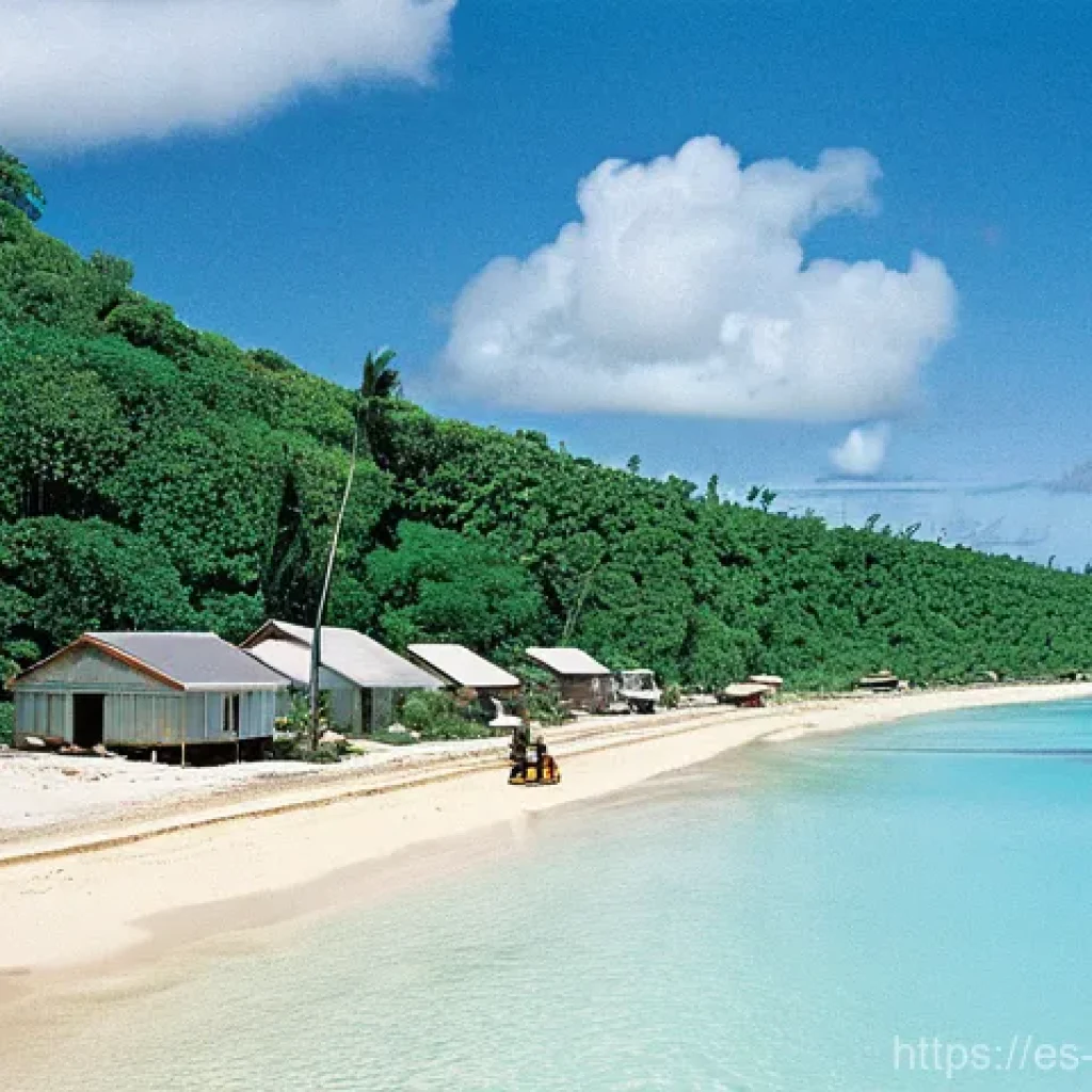 나우루 환경 문제 - The Golden Age of Nauru: A Tropical Paradise with Emerging Prosperity**

A vibrant, wide-angle shot ...